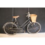 RUDGE BICYCLE - a vintage Rudge Sports bicycle featuring a Brooks leather seat,