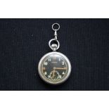 MILITARY POCKET WATCH - a military issue Moeris pocket watch, swiss made,