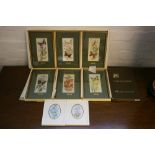 CASH'S SILKS - 6 boxed and framed silk and rayon butterfly scenes from the Collector Series and 2