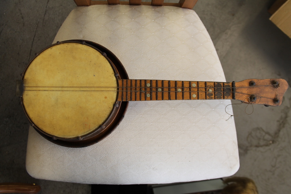 MUSICAL INSTRUMENTS - a collection of musical instruments to include a handmade banjo, - Image 2 of 2