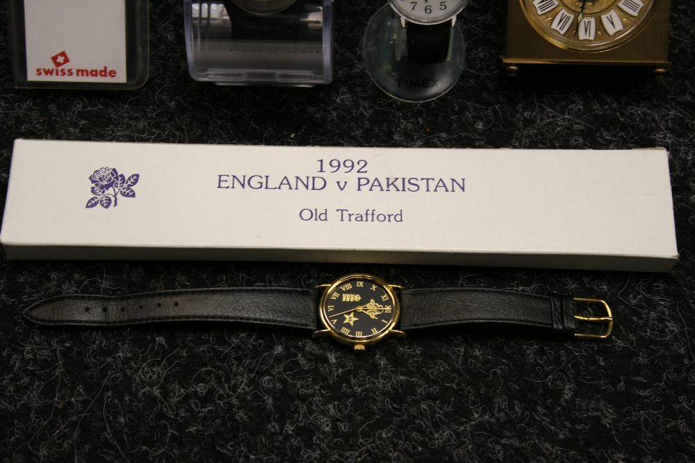 WATCHES - 4 watches to include a boxed 1992 England v Pakistan Old Trafford watch, - Image 2 of 3