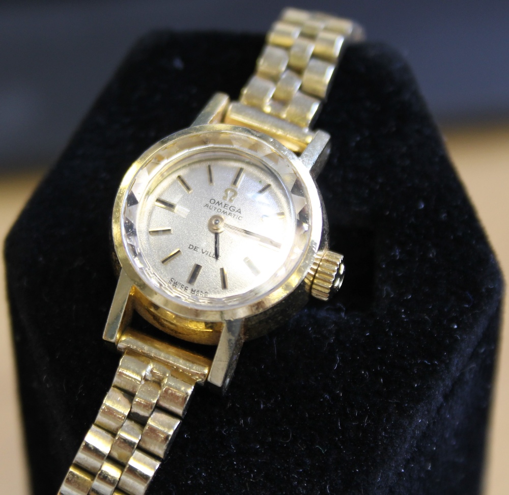 OMEGA LADIES WATCH - an 18ct yellow gold Omega Automatic De Ville ladies bracelet watch in full - Image 2 of 6