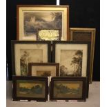PRINTS & ETCHINGS - lot to include a signed print of the etching 'Balmoral Castle' by David Law, H.