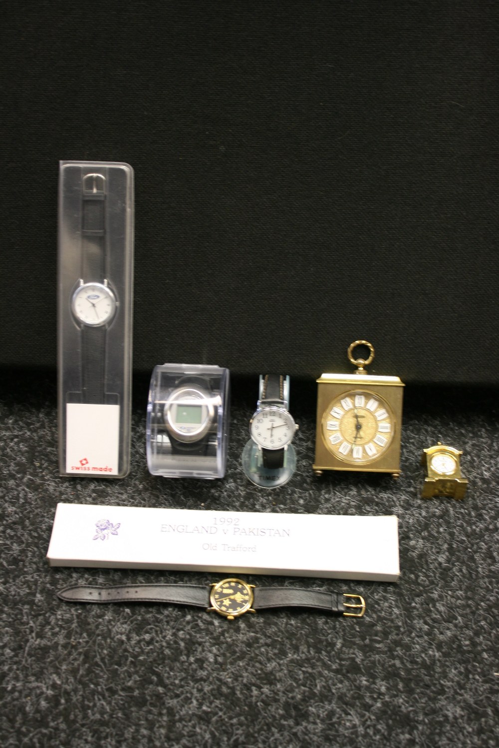 WATCHES - 4 watches to include a boxed 1992 England v Pakistan Old Trafford watch,