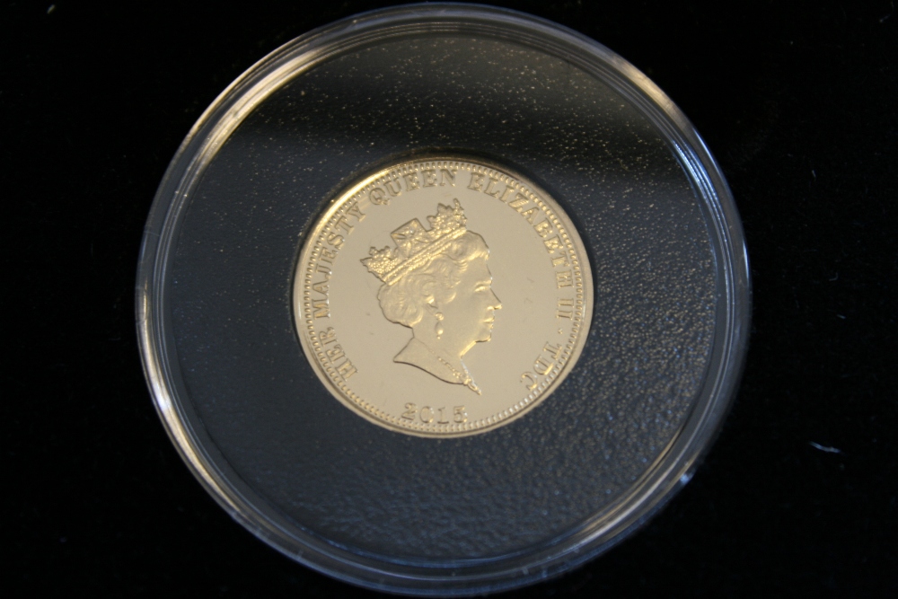 £1 PROOF COIN - The Queen Elizabeth II Longest-Reigning Monarch 22-Carat gold proof £1 coin boxed - Image 2 of 3