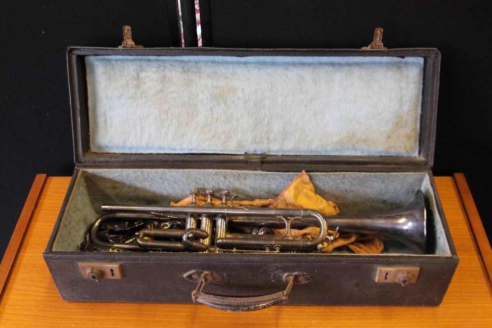 TRUMPET - a cased trumpet by Broadway, Czechoslovakia.