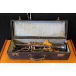 TRUMPET - a cased trumpet by Broadway, Czechoslovakia.