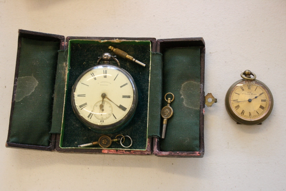 POCKET WATCHES - 2 pocket watches to include a silver hallmarked S.