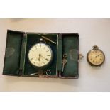 POCKET WATCHES - 2 pocket watches to include a silver hallmarked S.