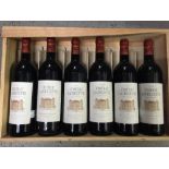 CAHORS - six bottles of 2001 Chateau Lagrezette Cru D'Exception