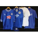 LEICESTER CITY FC MEMORABILIA - a collection of 2 football shirts (1997-98 and 1994-96),