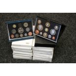 PROOF COIN SET - a collection of 12 United Kingdom proof sets to include a 2008 set in geniune