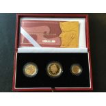 2003 BRITANNIA THREE-COIN COLLECTION - Royal Mint gold Britannia three coin set to include two