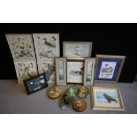 SIGNED WATERCOLOUR & PRINTS - a collection of watercolours and signed prints to include 2 oriental