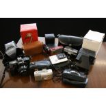 CAMERAS - a box of cameras to include a Nikon Lite Touch,