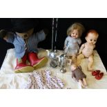 DOLLS - 3 plastic dolls (Pedigree and Randy c1940-50s),