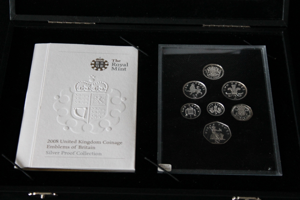 EMBLEMS OF BRITAIN - a 2008 Emblems of Britain silver proof collection in original case. - Image 3 of 5