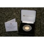 2015 SOVEREIGN - The 2015 United Kingdom 22-Carat gold sovereign coin boxed with certificate of