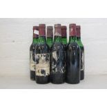 BORDEAUX - 7 half bottles of Chateau Talbot 1971 St Julien. Labels in poor condition, some missing.