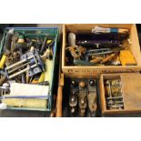 HAND TOOLS - a selection of handtools to include 4 Record smoothing planes (one boxed improved