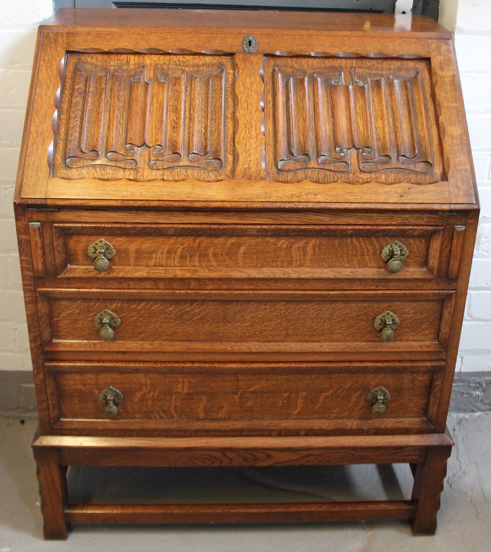 BUREAU - a solid wood bureau,