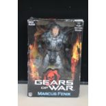 GEARS OF WAR FIGURINE - a NECA 12" Gears Of War GOW Marcus Fenix push button sound talking figurine