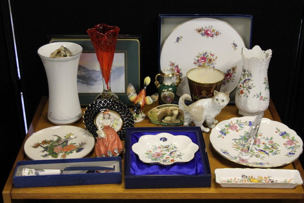 CERAMICS - a collection of ceramics to include makes Aynsley, Nao, Royal Doulton, Royal Adderley,