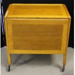 TROLLEY - a retro trolley with fold down surface on castors. Measures 68x80x66cm when extended.
