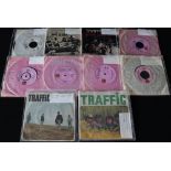 TRAFFIC/JETHRO TULL - 7" SINGLES - Super collection of 22 x 7" singles including early Island