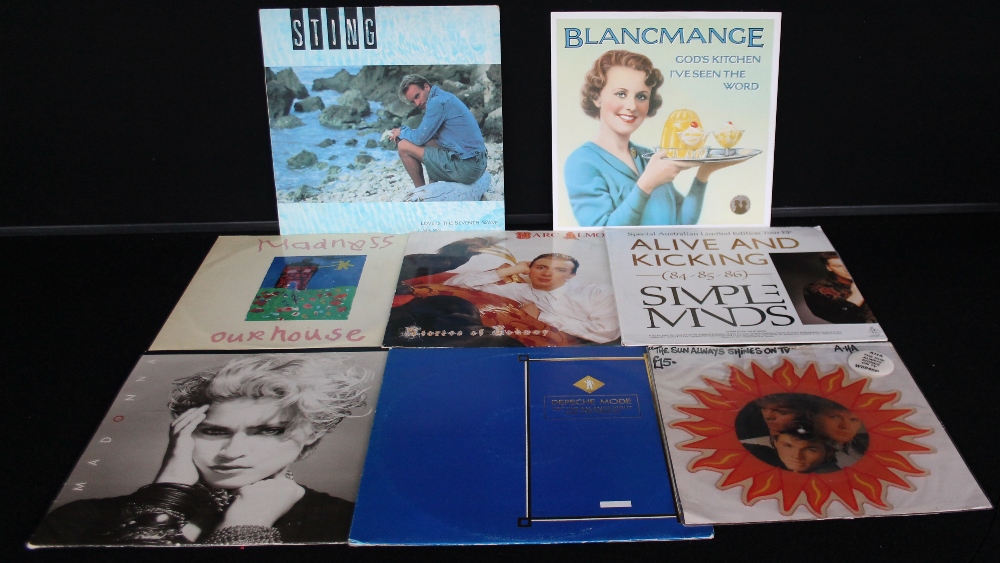 80s POP - Nice collection of over 100 x 12" and LPs. Featuring releases from Madonna (x17) inc.