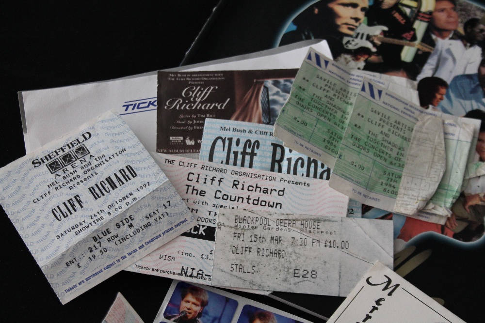 CLIFF RICHARD - a collection of 15 tour programmes, multiple tickets from 1984-1992, - Image 2 of 4