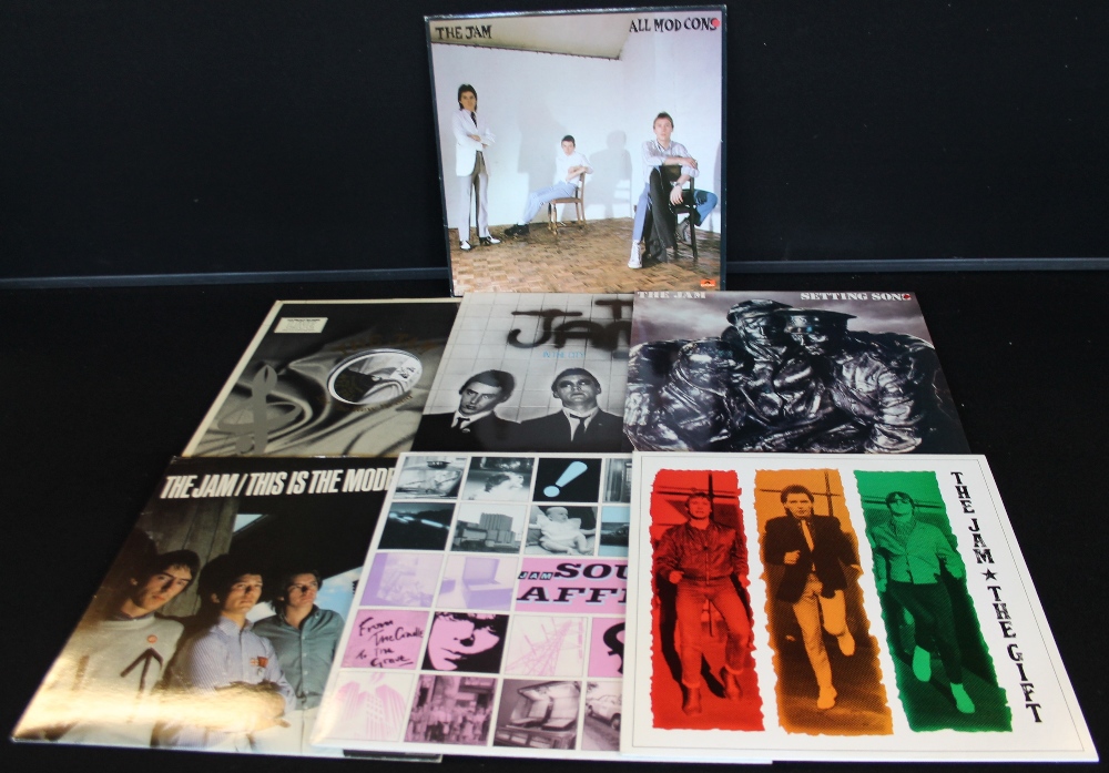 THE JAM - Well presented pack of 7 x LPs with 7 x 7" singles/Eps.