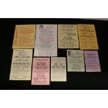 MERSEYSIDE CONCERT FLYERS - a collection of 9 Merseyside concert flyers including one for The