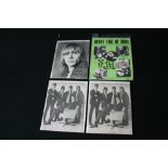 YARDBIRDS - 'Heart Full of Soul' sheet music and 3 promotional black and white photographs of the