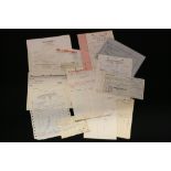 60s RECORDING STUDIO RECEIPTS - a collection of receipts relating to Sam Phillips Recording Studios