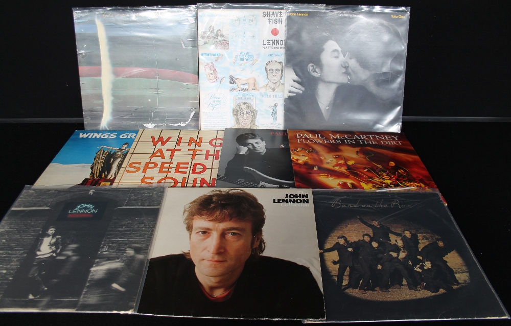 BEATLES AND RELATED - Collection of 74 x 7" singles/EPs and 11 x LPs.