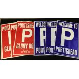 PORTISHEAD - 33 promotional posters to include 13 red "Glory Box" posters and 20 blue "Welcome to