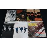 THE BEATLES - Nice pack of 6 x early title LPs.