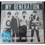 THE WHO - MY GENERATION BELGIAN EXPORT - A rare Belgian export of the classic hit from The Who,