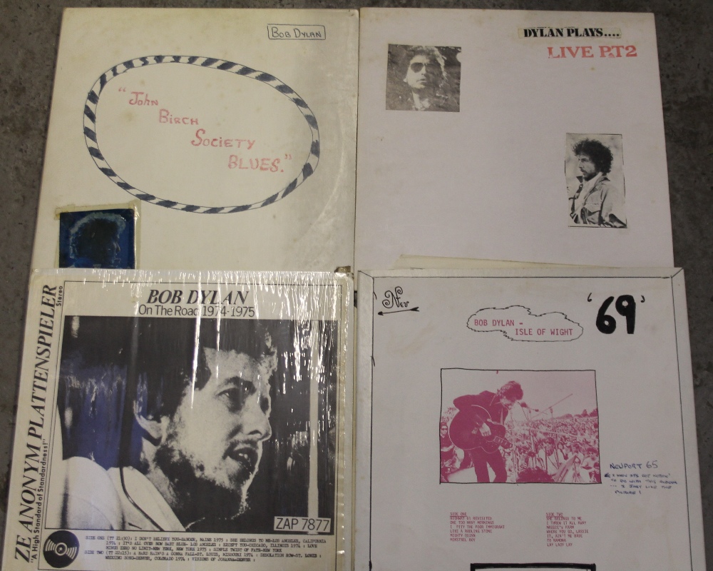 BOB DYLAN PRIVATE PRESSING LPs - An unusual and brilliant collection of 17 x LPs with many of these