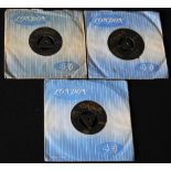 GOLD LONDON - Lovely pack of 3 x 7" tri-centre original gold label London releases.