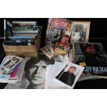 CLIFF RICHARD - a collection of 24 books and 26 calendars, along with Fan Club items and scrapbooks.