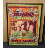 BILL GRAHAM BYRDS BG82 POSTER - classic Jim Blashfield designed 1st print poster for The Byrds