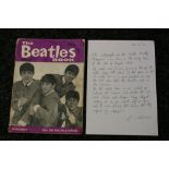 SIGNED BEATLES MONTHLY - an original No1. Beatles Monthly signed by Paul McCartney and Ringo Starr.