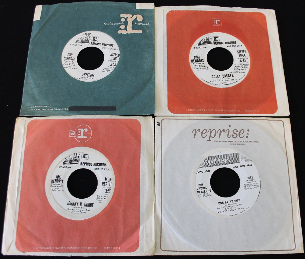 JIMI HENDRIX PROMO SINGLES - Pack of 4 x demonstration 7" singles from Buster issued on Reprise. - Image 2 of 2