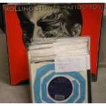 ROLLING STONES - Nice collection of 28 x 7" singles and a copy of Tattoo You.