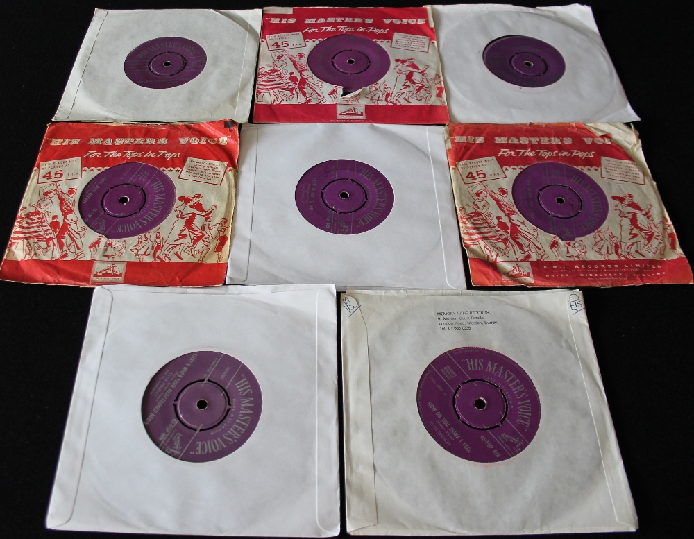 ELVIS PRESLEY - GOLD/SILVER HMV - Super selection of 17 x 7" singles (7 x gold, 10 x silver). - Image 2 of 2