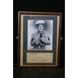 PHIL SILVERS - a card mounted signed Cit