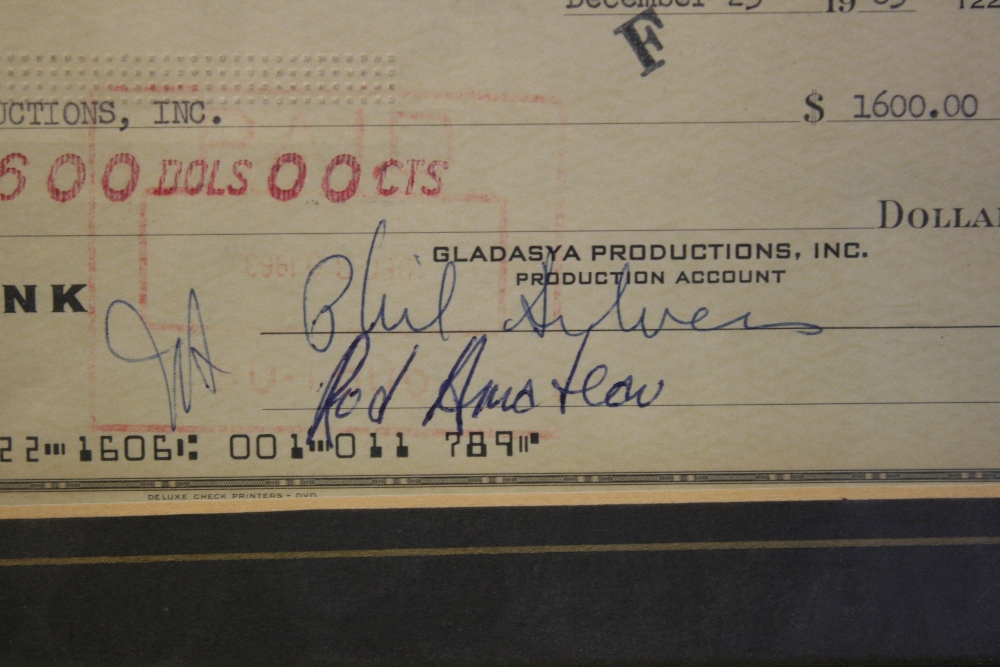 PHIL SILVERS - a card mounted signed Cit - Image 3 of 3