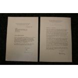 WW2 OFFICIAL GERMAN LETTERS - two letter